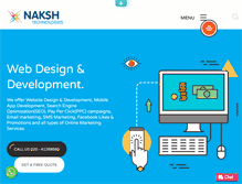 Tablet Screenshot of nakshtechnologies.com